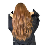 Extensions Cheveux Lisses NahaHair – Roux #27, 100 % cheveux humains, texture premium